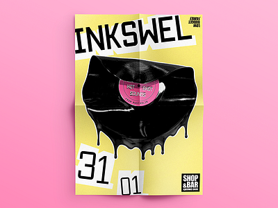 Poster for Inkswel denis dj inkswel music poster simachev