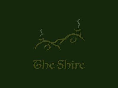 The Shire hobbit illustration lord of the rings lotr shire vector