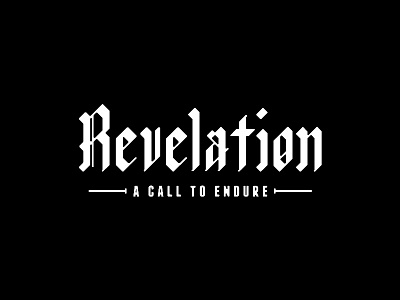 Revelation Branding (unused) bible branding custom logo revelation type