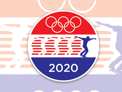 Skate olympics 2020 2020 olympics skateboard sticker
