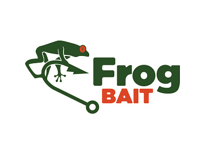 Frog Bait bait branding fish fishing frog logo outdoors