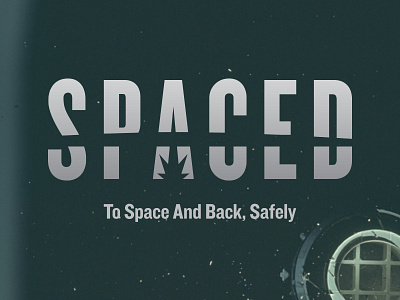 Spaced Logo branding logo mockup nasa rocket space spaced spacedchallenge travel