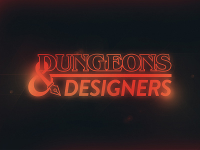 Dungeons and Designers branding dungeons dungeons dragons dungeons and dragons logo stranger things