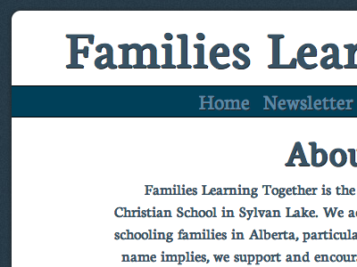 Families Learning Together first design