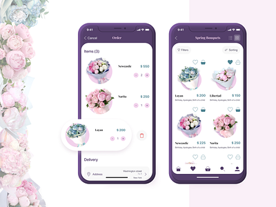 Flower delivery mobile app