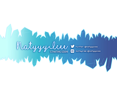 Twitch Scene: Starting Soon Overlay for NatyyyIcee broadcaster graphic design overlay starting soon twitch ui video effects