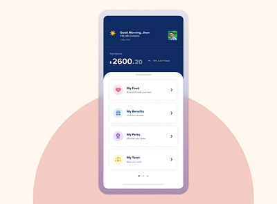 BenePerks App Design app design ui ux web