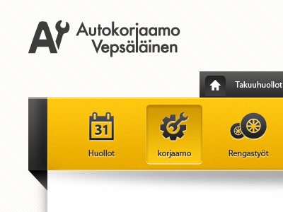 AV web header icon navigation web web site