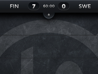ES Scoreboard black grunge ice hockey ipad remote slide menu