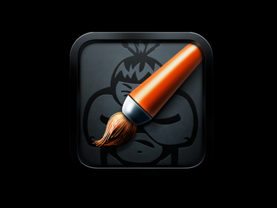 SIcon app black brush icon