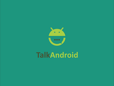 TalkAndroid app design icon logo vector