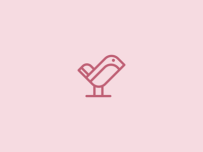 bird animal icon identity line logo mark peace