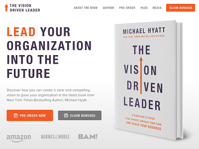 The Vision Driven Leader Book Sales Page