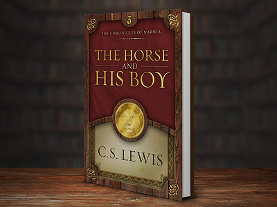 The Horse and His Boy book cover book cover design book series paper texture wood