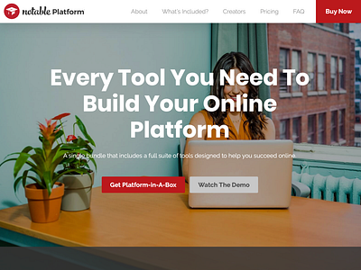 Notable Platform Sales Page