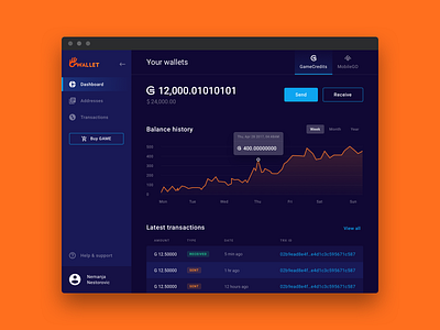 Gwallet - Web crypto wallet (Gamecredits)