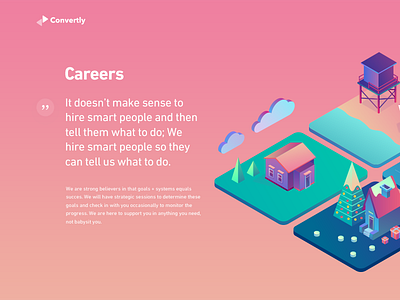 Careers page exploration candy careers clean exploration fun gradient illustrations isometric modern