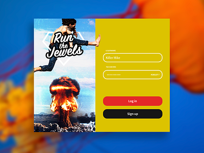 Sign Up [ Daily UI _ 001 ] 001 daily 100 challenge dailyui draft explosions jewels running sign up signup ui design
