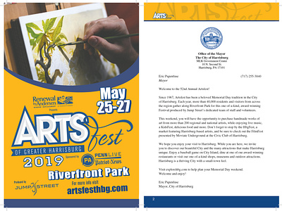 ArtsFest Branding and Program art