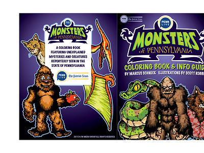 Monsters of PA Coloring Book jacket