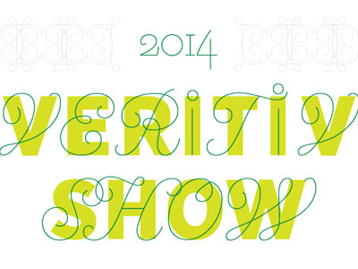 Veritiv Show border green invite lime show swash typography veritiv