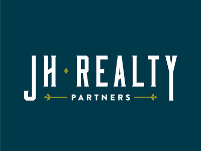 JH Realty Logo branding diamond logo realty