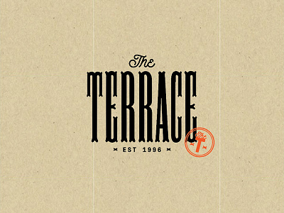 The Terrace Logo Concept 2 bar branding cafe illustrator logo terrace the t