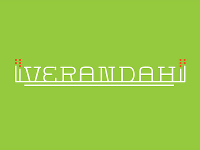 Verandah Logo Concept brand green illustration logo plants restaurant verandah