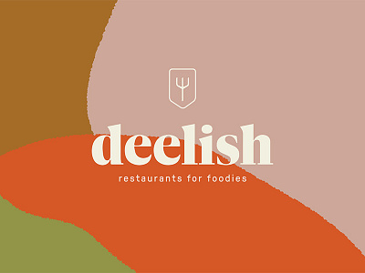 Deelish Logo Concept brand delish food fork logo restaurant symbol