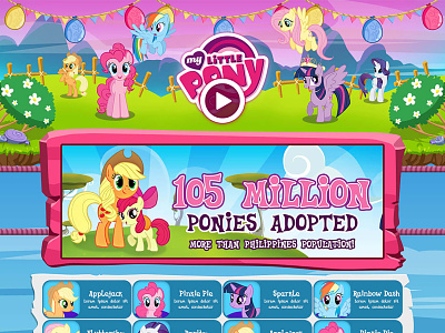 Mini Pony Game Website webdesign website website design
