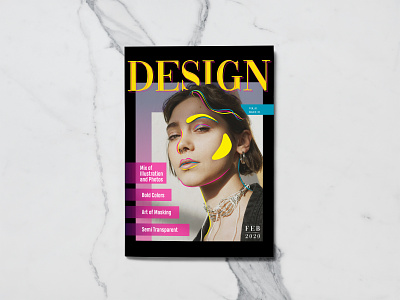 Design Forcast Magazine Cover design trend design trends gradient magazine magazine cover masking photoshop