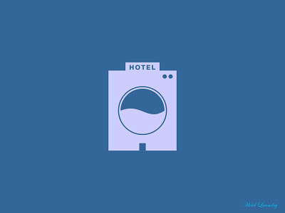 Hotel Laundry on progress abstract branding logo