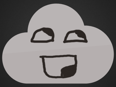 Awesome Cloud Rebound awesome awesomeface cloud face rebound unnecessarilyaddingafacetoaglyph