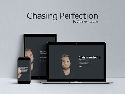 Chasing Perfection blog design photo web website