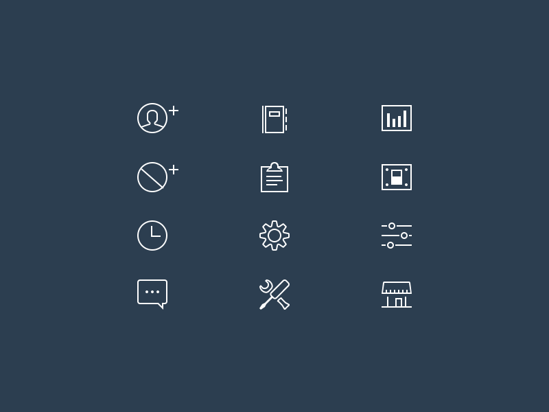 Line icon set by Silas Godfrey on Dribbble