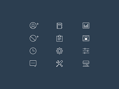 Line icon set