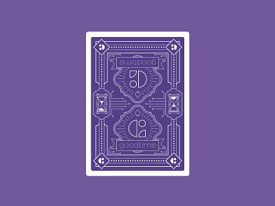 Goodtime Playing Card ai card design godfrey goodtime illustration illustrator line work playing card scheduling silas swag