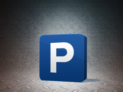 Parking Icon 3d icon parking photoshop