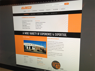 Eldeco Experience godfrey photoshop responsive silas ui ux web design
