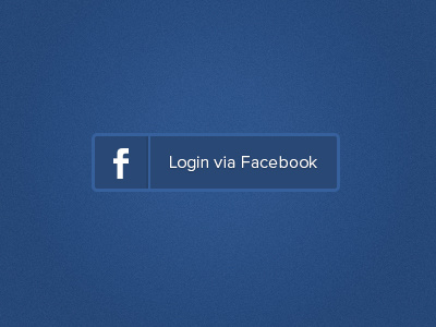 Login via Facebook button facebook login rebound simple