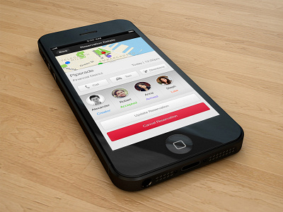 SeatMe Diner App app hid ios iphone photoshop ui ux