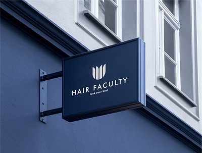 Hair Faculty brand identity graphic design hair salon logo design salon logo