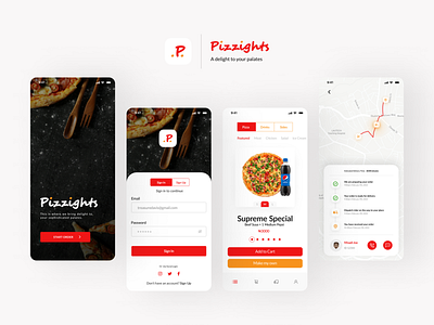 Pizzights Pizza Ordering UI