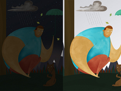 Day & Night adventure art concept game illustration indie platformer