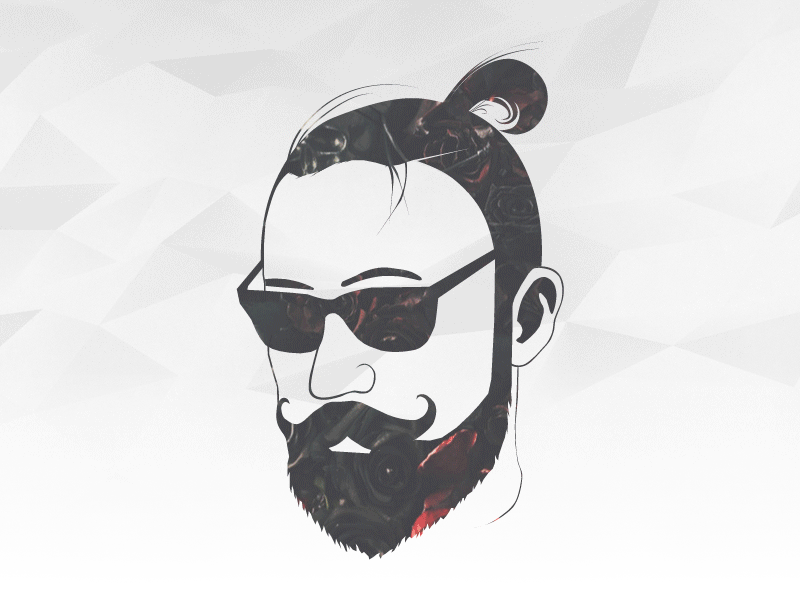 beardman trip. animation art illustration logo svg trip vector