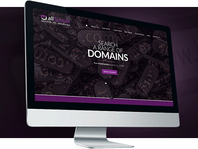 Allsimple animation domains hosting parallax webdesign