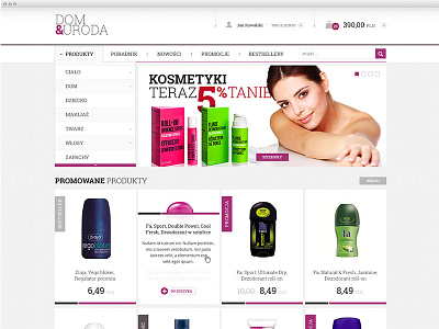 Dom&Uroda shop beauty ecommerce household light products responsive shop webdesign