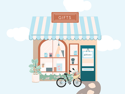 Gift Shop 2d adobe adobe illustrator business design gift shop illustration illustrator shop vector