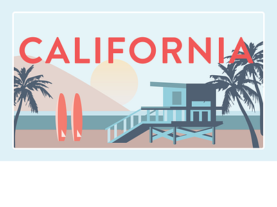 California adobe california design illustration illustrator travel vector vintage travel