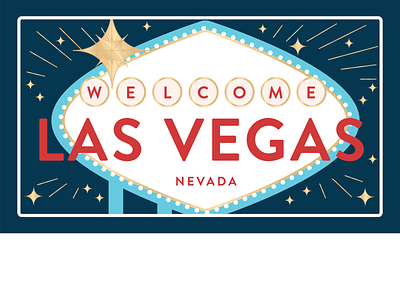 Las Vegas adobe design illustration illustrator las vegas travel vector vintage travel